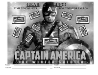 CAPTAIN AMERICA 10 count collection sheet 