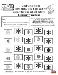 Snowflake Collection Sheet - 25 BT's