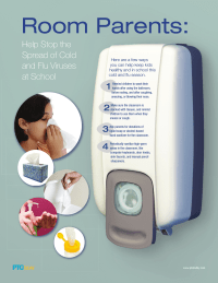 Stop Germs Poster for Room Parents
