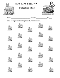 25 count Bobcat Collection sheet