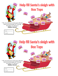 Help Fill Santa's Sleigh with Box Tops