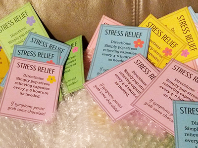 Stress relief kit - teacher appreciation theme