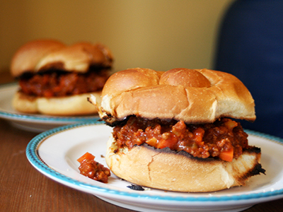 Easy meal ideas for large groups - sloppy joes