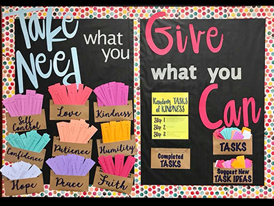 Kindness bulletin board