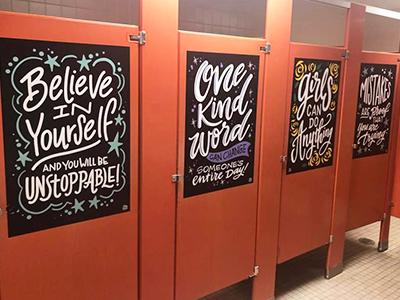 Kindness and positivity message decals