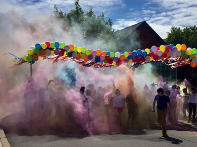 Easy ways to boost your school fun run fundraiser: color run
