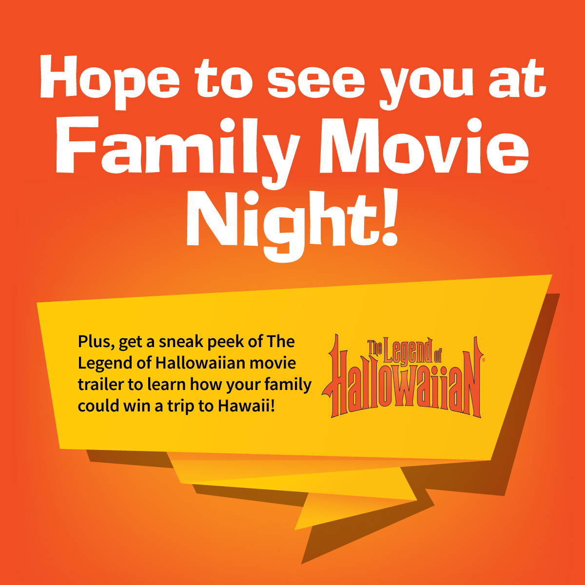 The Legend of Hallowaiian Facebook graphic