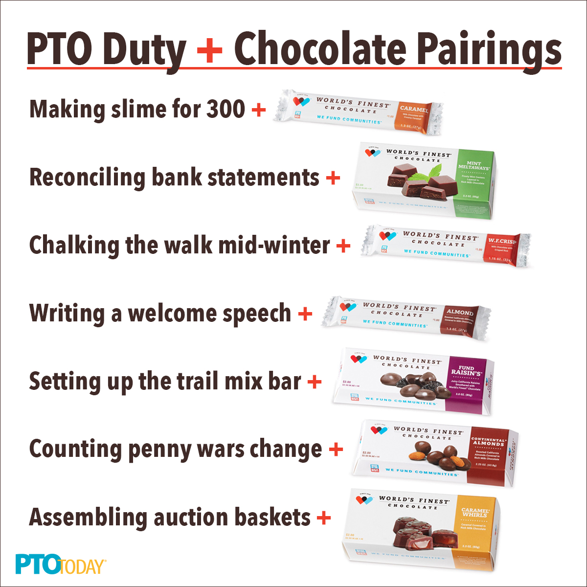 21 Ways a World’s Finest Chocolate Fundraiser Makes PTO Life Easier
