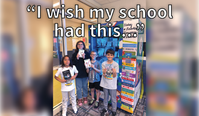 Win a Book Vending Machine for Your School