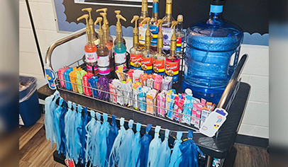 Shop This Idea! Teacher Appreciation Treat Trolleys