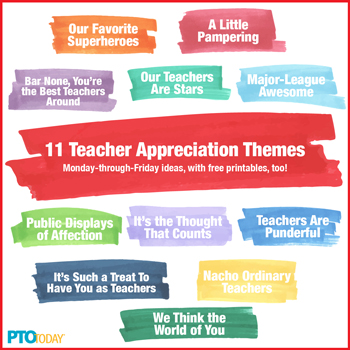 Teacher Appreciation Week Ideas for Every Day
