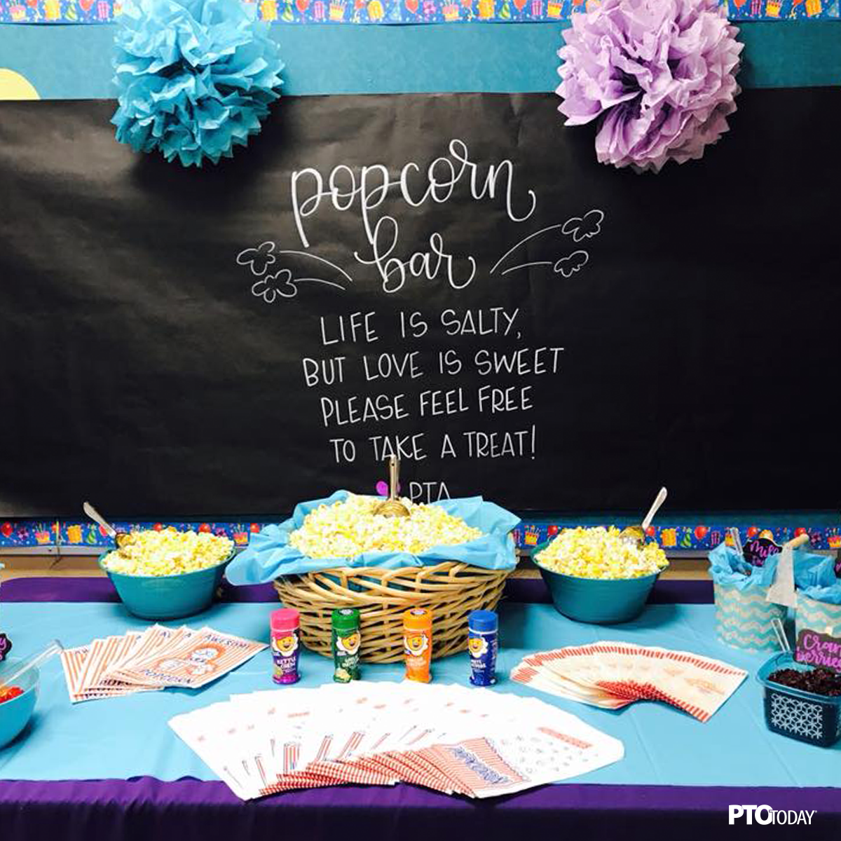 Enter to win a teacher appreciation popcorn bar!