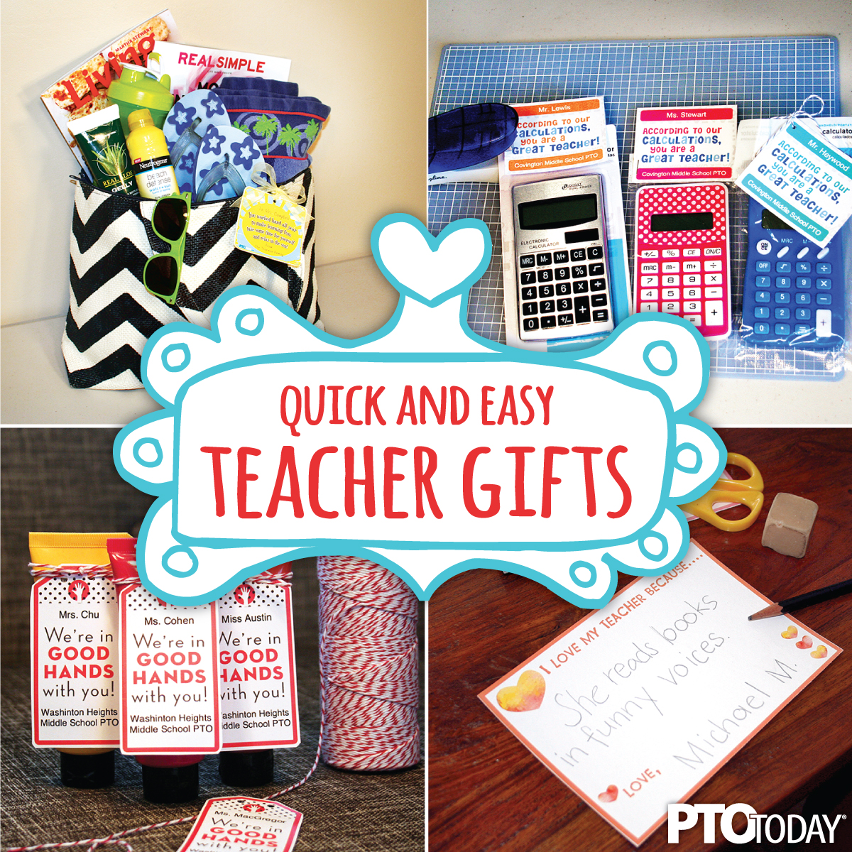 Quick and easy teacher appreciation gifts