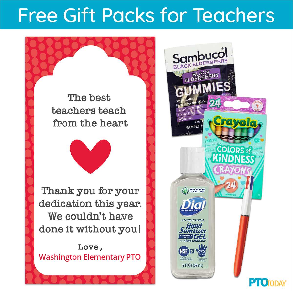 Sign up for a chance at free gift packs for teachers