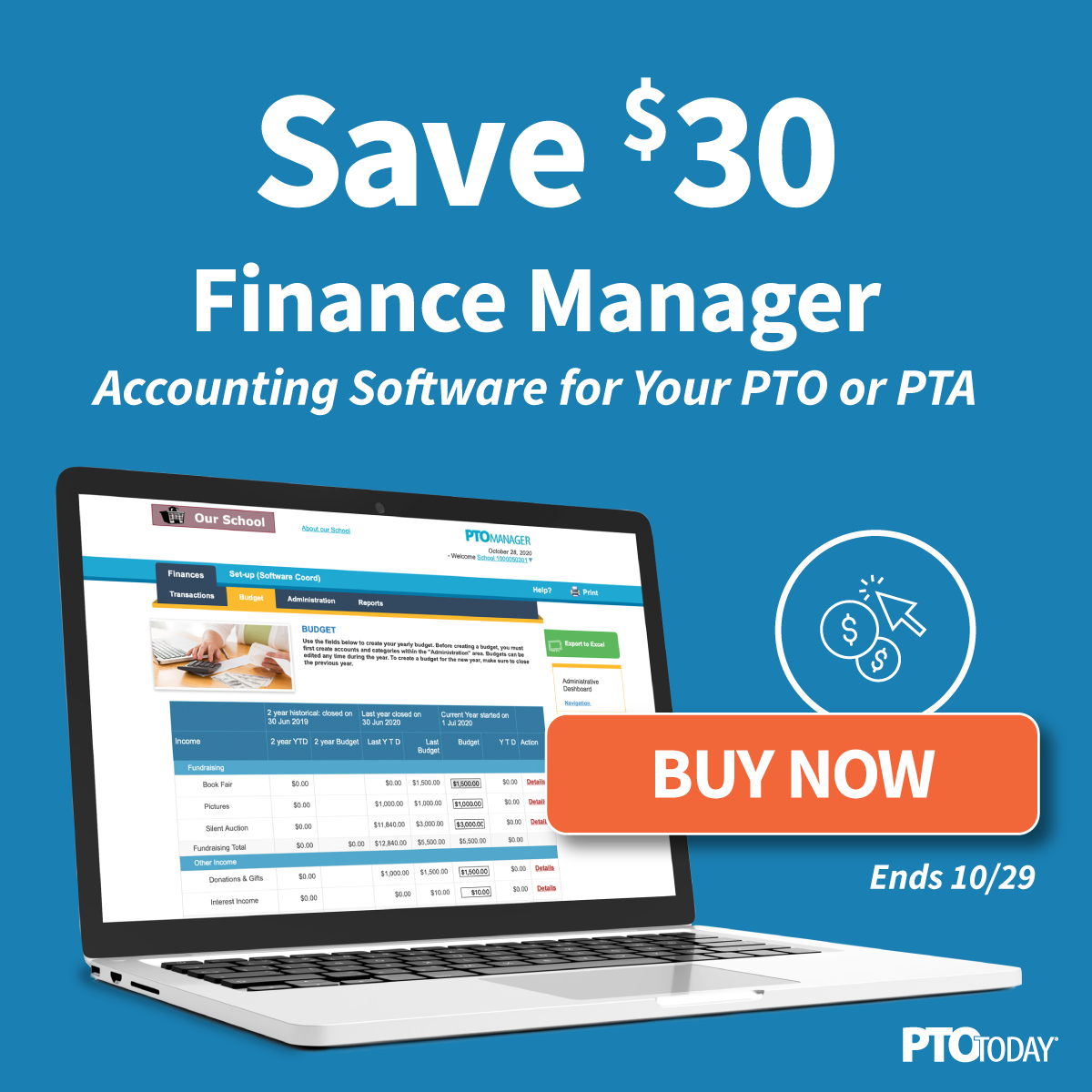Get your Finance Manager savings