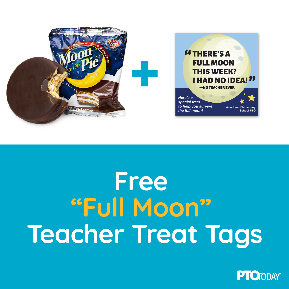 Full Moon teacher appreciation treat tags