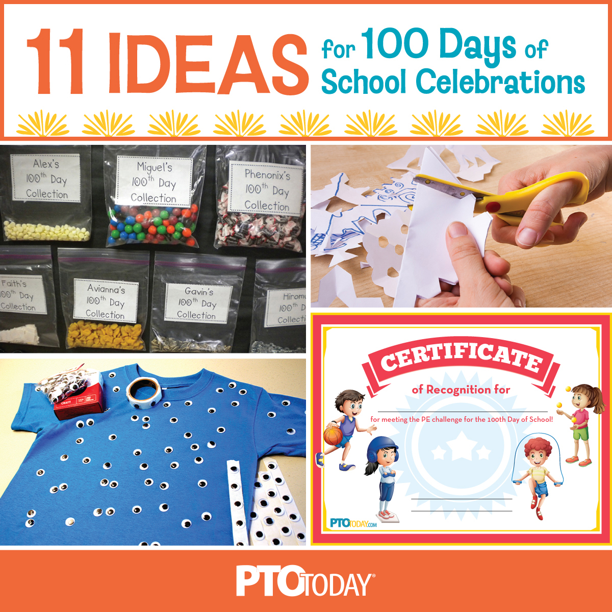 Ways to mark the 100th day of school