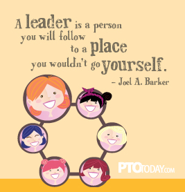 A leader is a person