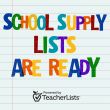 School Supply Lists 2