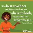 "The best teachers are those..."