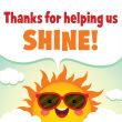 Thanks for helping us shine