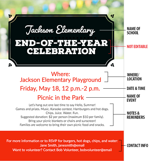 End Of Year Flyer 2 Pto Today