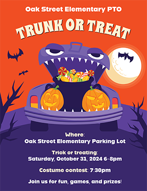 customized trunk or treat flyer