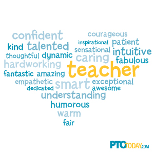 PTO Today Teacher Appreciation Word Cloud