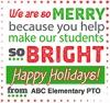 Holiday Teacher Appreciation Merry/Bright Gift Tags