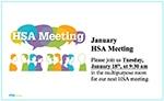HSA Monthly Meeting Announcements