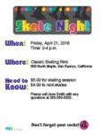 Skate Night Flyer