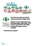 Holiday Cards for Troops Flyer