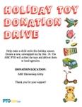 Holiday Toy Donation Drive Flyer