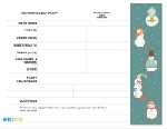 Classroom Party Sign-Up Sheet: Winter Holidays
