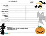 Classroom Party Sign-Up Sheet: Halloween