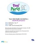 Back-to-School Pool Party Flyer