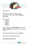 Musical Cakes Donation Letter