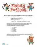 Family Potluck Flyer