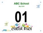 Color Run Racing Bib