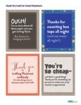 Sassy Thank-You Cards for School Volunteers