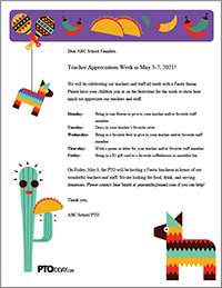 Fiesta-Theme Letter for Teacher Appreciation