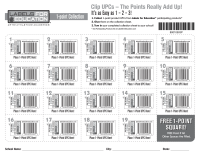 Labels for Education 1-Point Product UPC Collection Sheet