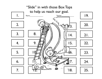 Slide with 25 boxes