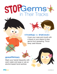 Stop Germs Poster for Kids