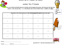 Spring Ice Cream Collection Sheet (25 count)