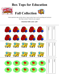 Back to school 30-count collection sheet