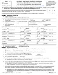 PTO Today: IRS Form 1023-EZ Completed Sample