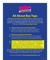 3 Ways to Earn with Box Tops- Includes Reading Room Info