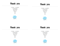 Thank you cards 