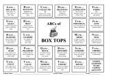 ABCs of Box Tops